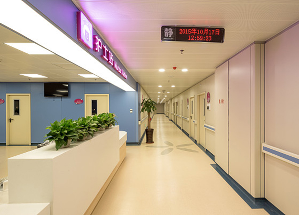 医院护士站导医台装修效果图 医院改造装修